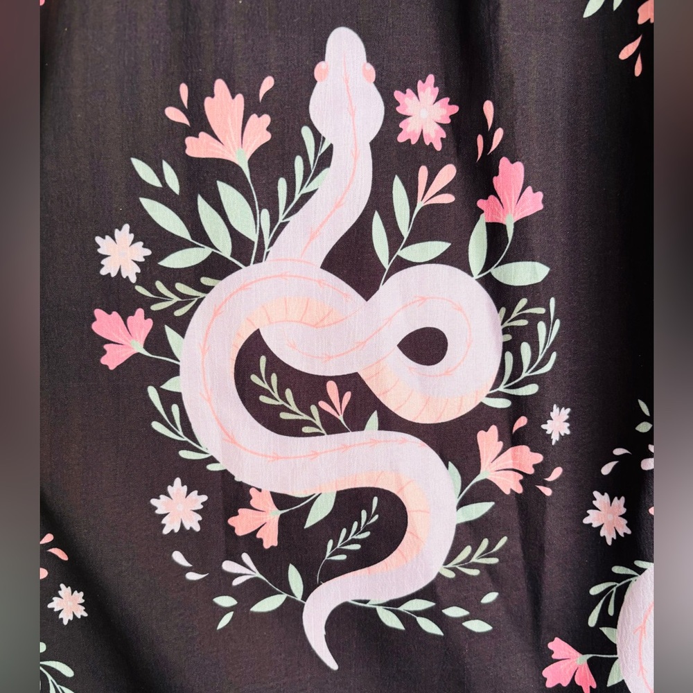 Witchy boho serpent palazzo pants - Picture 4 of 11